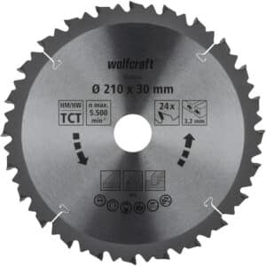 WOLFCRAFT Kapp-und Gehrungssägeblatt