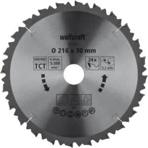 WOLFCRAFT Kapp-und Gehrungssägeblatt