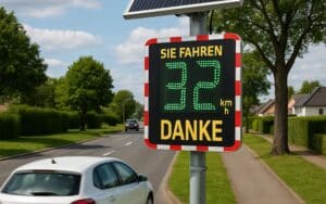 Geschwindigkeitsanzeigetafel Evolis: Effektives Verkehrstempo im Blick